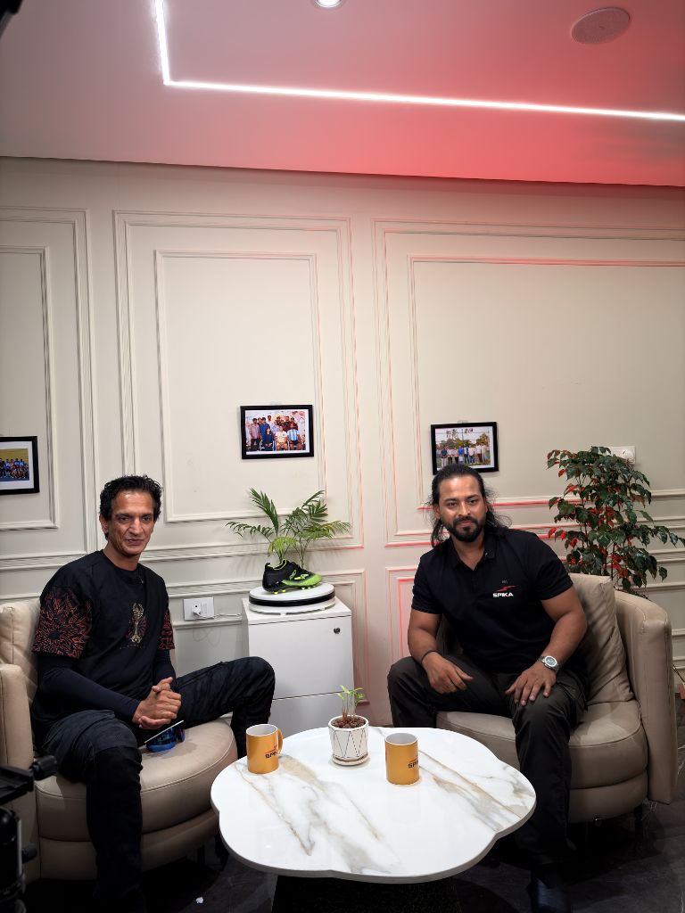 LessonThrills communication trainer Rashed Hossain hosting a guest on the SPIKA Brand Podcast